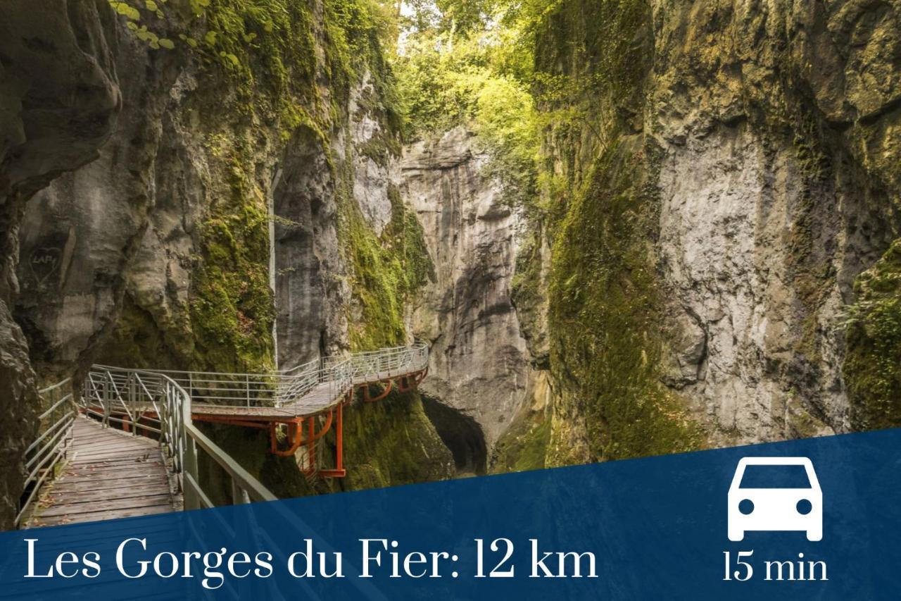Homey Montaigne - New - A 1 Min A Pied Du Lac D'Annecy - 2 Balcons Prives - Appartement Avec 2 Chambres - Stationnement Gratuit Toute L'Annee Sauf En Ete - Juin A Aout 외부 사진