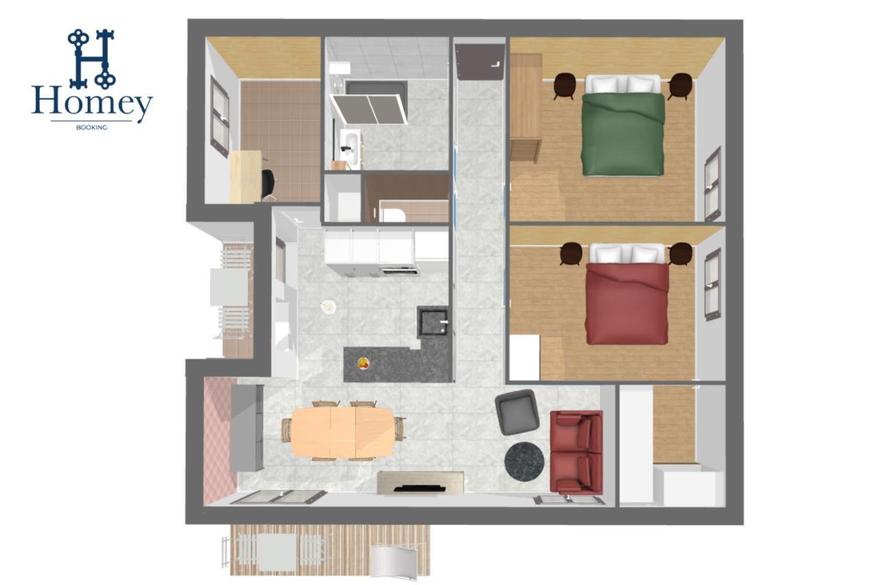 Homey Montaigne - New - A 1 Min A Pied Du Lac D'Annecy - 2 Balcons Prives - Appartement Avec 2 Chambres - Stationnement Gratuit Toute L'Annee Sauf En Ete - Juin A Aout 외부 사진